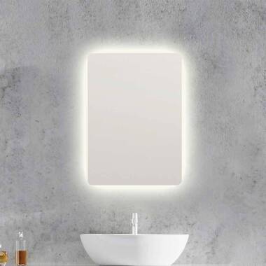 Spiegel mit Beleuchtung für Bad 70 cm hoch