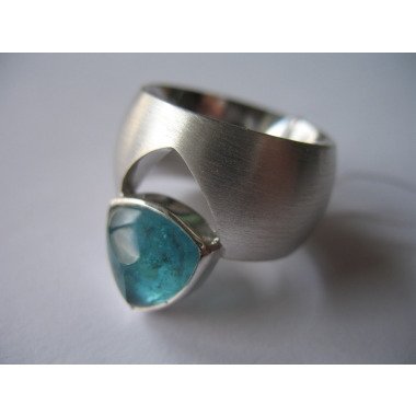 Turmalin-Ring & Blaue Liebe Ring Aus Sterlingsilber Mit Turmalin | Indigolith