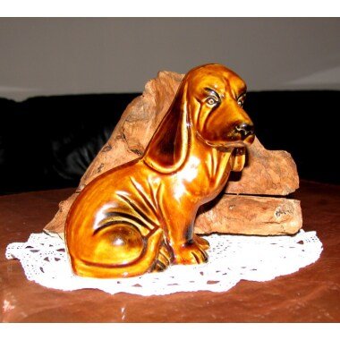 Vintage Porzellan Hund Dackel Antikes Sammlerstück Figur Erinnerungsstück