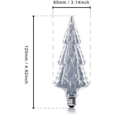 ZMH LED-Leuchtmittel Glühbirne Magisch Weihnachtsbaumförmig