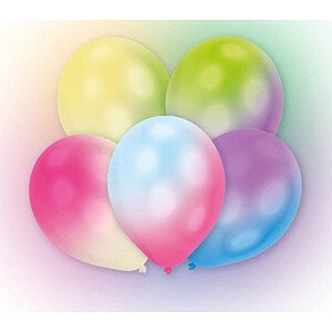 amscan Luftballons LED Farbverlauf mehrfarbig, 5 St.