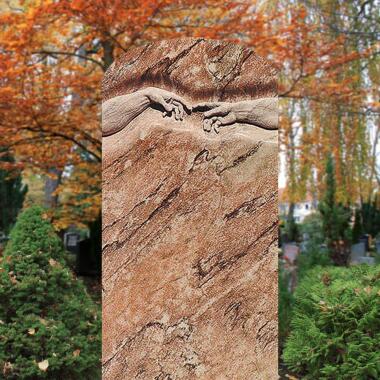 Ausgefallener Grabstein mit Händen & Grabstein Urnengrab Marmor Michelangelo