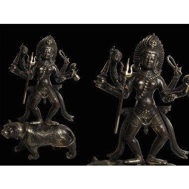 Bronze Mahakali, Kalika Figur, Hindu Gott