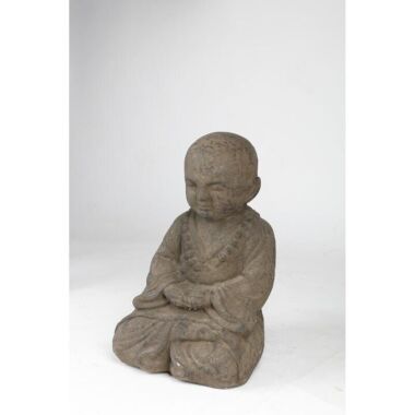 Buri Shaolin Buddha h 45cm aus Beton Deko