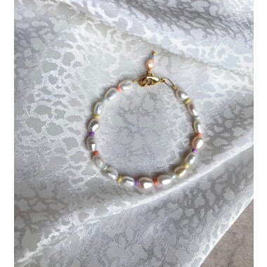 Colorful Freshwater Pearl Bracelet | Handgemachte Perlenarmbänder in Bunt