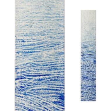 Grabstein Design Glas Element in Blau Glasstele S-5 / 10x60cm