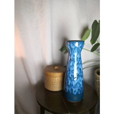 Grabvase in Blau & Scheurich Vase Blau 520-32|Vintage, Studiokeramik, Wgp