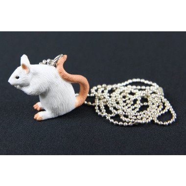 Ratte Kette Halskette Miniblings 80cm Ratten Rattenkette Halloween Haustier