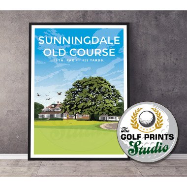 Sunningdale Old Place Golf Poster Druck England