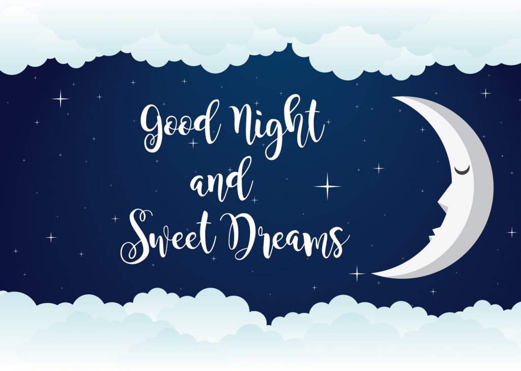 Gute Nacht Spruch auf Englisch - Good Night and Sweet Dreams