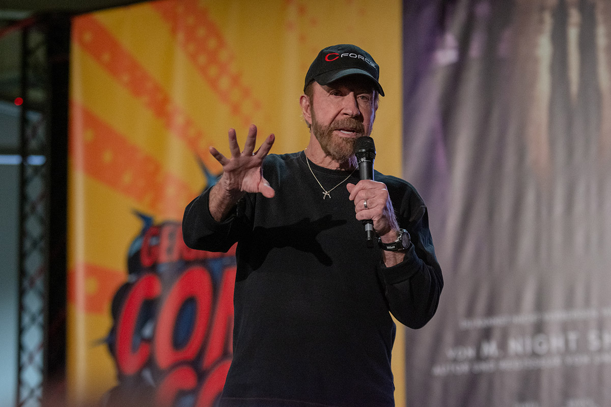 Chuck Norris bei der Comic Con in Dortmund 2018.