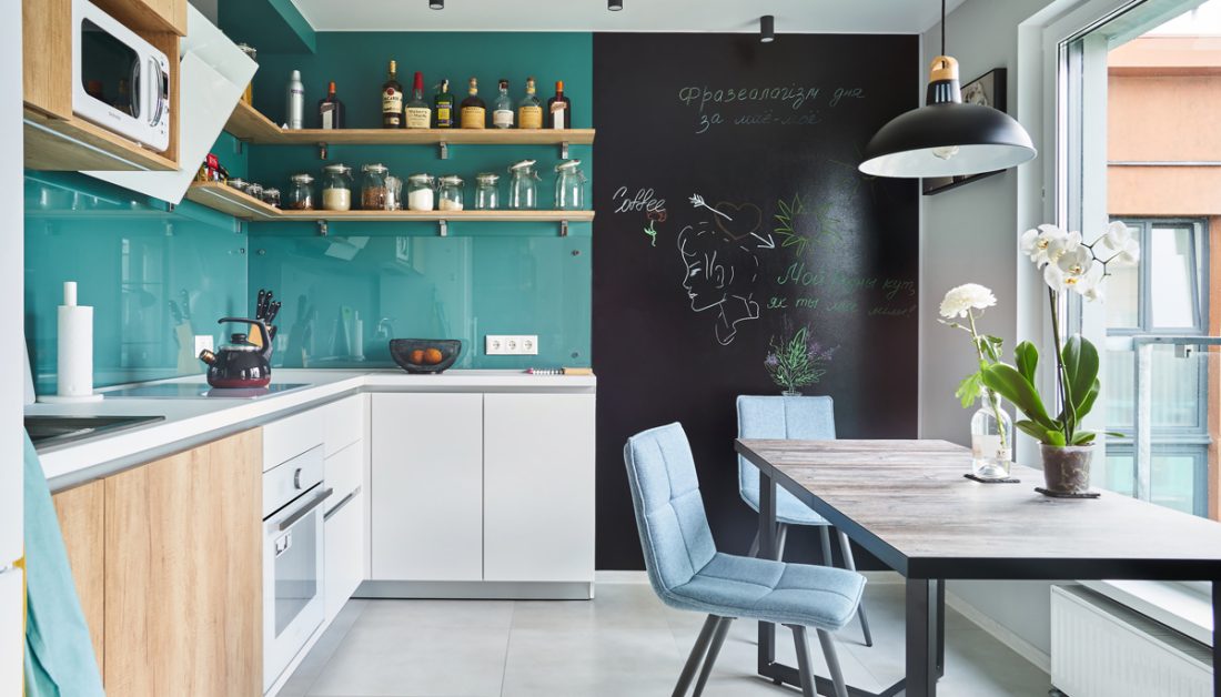 Wandgestaltung Küche: 22 Ideen für Tapete & mit Wandfarbe streichen